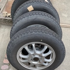 スタッドレス BRIDGESTONE ICEPARTNER　145/80R13 2015年 エコフォルム 中古