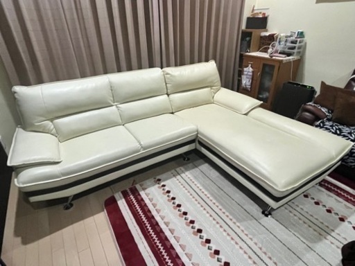 【取引中】３人掛け　カウチソファー