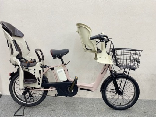 人気度高い車種　美品　パナソニックギュットアニーズ　20インチ　子供乗せ電動自転車　シート付きお買い得