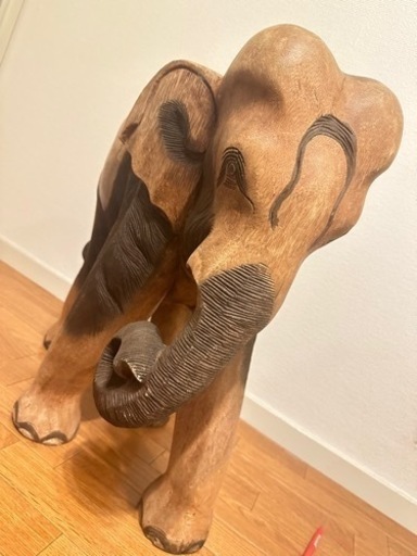 手彫り木像の象※値引き交渉あり