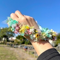 花かんむり　ベビー、キッズ、花嫁、ペット、ドール、結婚式、七五三、ファーストバースデーの画像