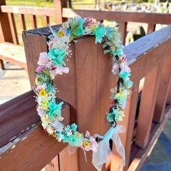 花かんむり　ベビー、キッズ、花嫁、ペット、ドール、結婚式、七五三、ファーストバースデーの画像