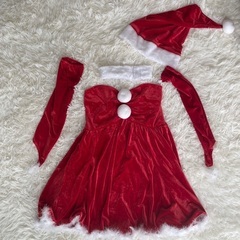 【大人気】サンタコス　4点セット　セクシー　クリスマス　コスプレ...