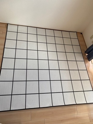 両面カーペット モノクロ IKEA