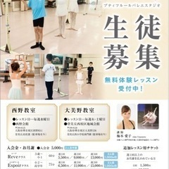堺市東区西校区にあるプティフルールバレエスタジオ