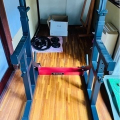iROTECバーベルセットとバーベルスタンド