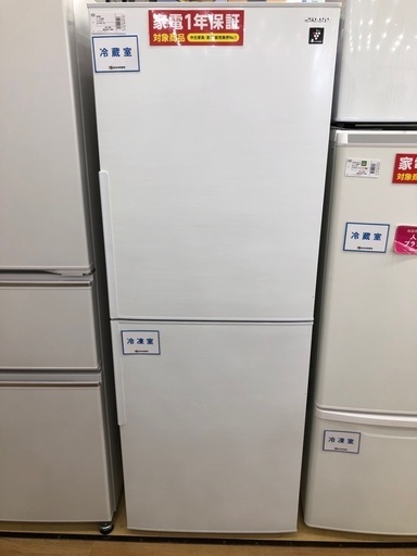 SHARP 2ドア冷蔵庫　2019年製　280L