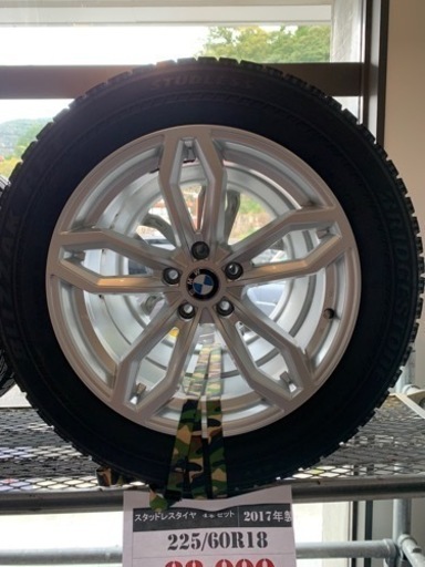 【中古】BMWX3スタッドレスタイヤ&ホイール4本セット
