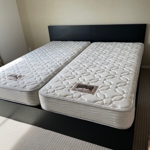 大塚家具 ベッドフレーム2つ収納たっぷり＋マットレス