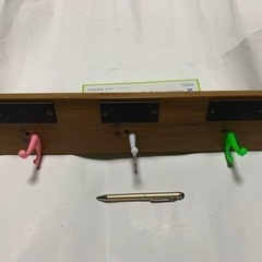 木製、壁掛け、ウオールフック、キーフックの画像