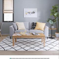 ニトリ　やわらかシャギーラグの画像