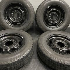 【YK JOB RY52 195/80R15 107/105L LT】夏タイヤ【日産 キャラバン 純正ホイール 15インチ 5.5J6HPCD139.7+45】18年 バリ溝　(TE806)クレジットカード QRコード決済可能