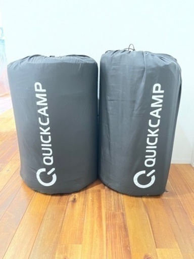 クイックキャンプ　インフレーターマット　ダブルサイズ8㎝　2個セット