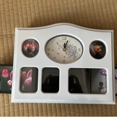 かけ時計　写真入れれます