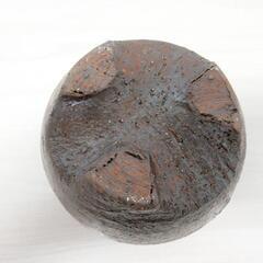 ☆T2206☆ 香炉 香立て 和風キャンドル　受け皿付　茶色の画像