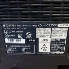 問い合わせ多数SONY液晶テレビの画像