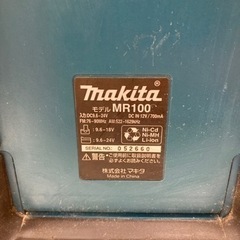【現状品】マキタ makita MR100 コードレス 充電式 FM AM ラジオ 18V 14.4V 12V 9.6Vの画像