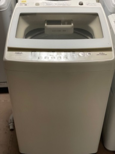 送料・設置込み　洗濯機　9kg AQUA 2018年