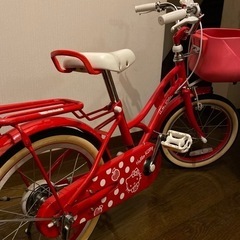 【受け渡し決定】女の子用　自転車　キティ