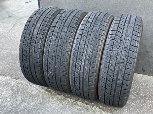 はめ替え工賃込み！155/65R14 ブリヂストンVRX中古4本セット18年製！軽自動車