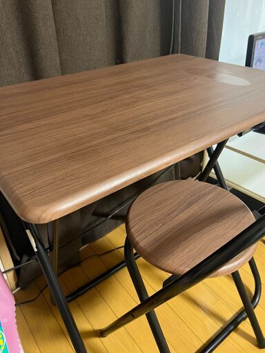 【折り畳み可能】デスクチェアセット★仕事用、勉強用に使えます！