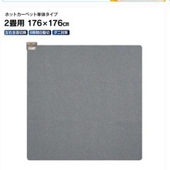 ホットカーペット　二畳用　年内まで！