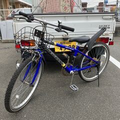 24インチ キッズ自転車 子供用自転車 ブルー 青色 No.282 ※現金、クレジット、スマホ決済対応※