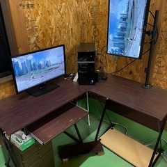 山形県 山形市 パソコンデスク PCデスク L字 L型 コーナー...