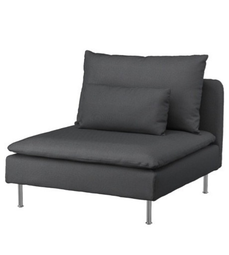 ソーデルハムン　1人掛け　グレー　肘掛け付き