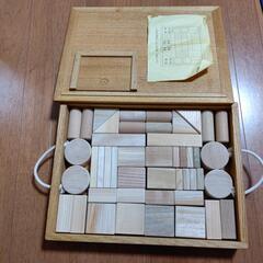 【決定】知育玩具　木のつみきセット　