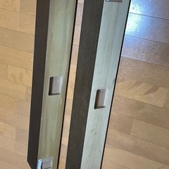 無印良品 壁に付けられる家具 ウォールナット 旧カラー 2個セットの画像
