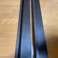 無印良品 壁に付けられる家具 ウォールナット 旧カラー 2個セットの画像