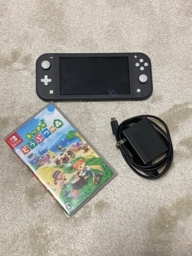 【他で取引完了】Nintendo SwitchLITE グレー＆あつ森セット