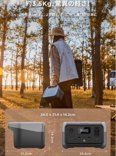 【残り1点】EF ECOFLOW 2 ポータブル電源　災害　バッテリー