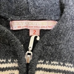 ニットアウター　グレー　ハート　女の子90の画像