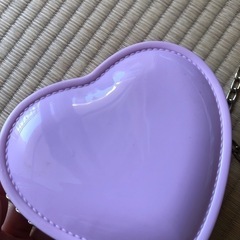 ピンク色　ハート　ポシェットの画像
