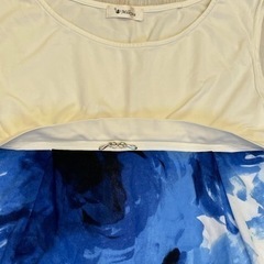 マタニティ 授乳服 ブルーの画像