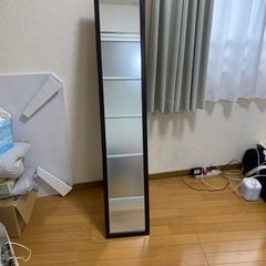 【無料】姿見 茶色フレームの画像