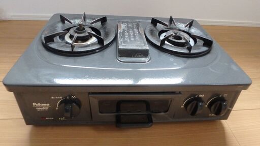 都市ガス用　13A　ガスコンロ2口　　パロマ　IC-S77CB-R　魚焼きグリル付