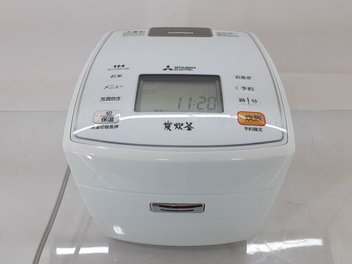 三菱IHジャー炊飯器 NT-KSE106 炭炊釜 5.5合 白　/MJ-0017 1F