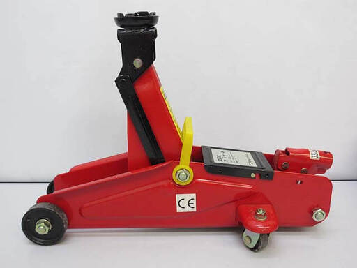 ss4218　ヤック　2トン用　フロアージャッキ　GR-87　135～346mm　油圧式　レッド　2t　ガレージジャッキ　カー用品　タイヤ交換　ジャッキアップ　赤　チェーン脱着