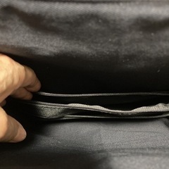 ハンモックバッグ　硬め　未使用　正絹？新品帯リメイク　極厚接着芯使用の画像