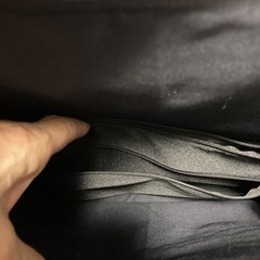 ハンモックバッグ　硬め　未使用　正絹？新品帯リメイク　極厚接着芯使用の画像