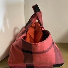 ハンモックバッグ　硬め　未使用　正絹？新品帯リメイク　極厚接着芯使用の画像