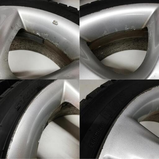 ＜希少品！ スタッドレス・ホイール 4本＞ 215/45R17 ピレリ 2014年 17x7J トヨタ マークII 純正 5H -114.3