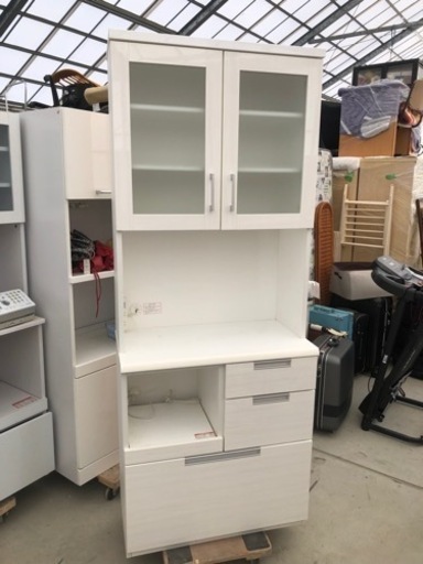 ニトリ キッチンボード 白　W80cm×D45cm×H200cm