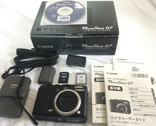 PowerShot G7　動作品、付属品、SDカード2枚付き