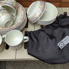 キャンプ用メラニン食器セット