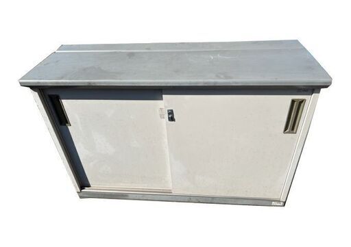 INABA イナバ ストッカー 物置 鍵付！ 約W1340×D460×H920mm USED品 現状にて 引取歓迎！