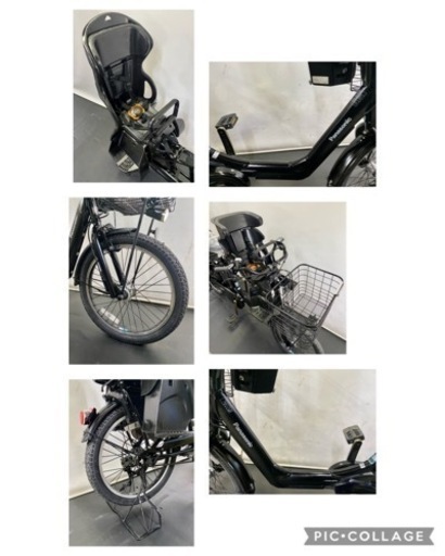 関東全域送料無料 保証付き 電動自転車　パナソニック　ギュットアニーズ　20インチ 3人乗り 8.9ah 黒